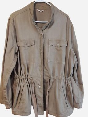 Women’s Utility Drawstring Jacket - Tan
